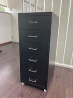 IKEA HELMER Ladeblok op wielen, zwart, 28x69 cm, Ophalen, Zo goed als nieuw, Minder dan 50 cm, Minder dan 100 cm