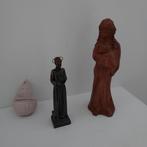 Mariabeeld, bronzen beeld & wijwaterbakje, Ophalen of Verzenden