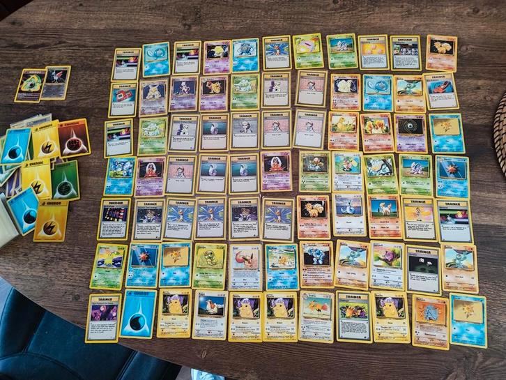 Oude Pokemon kaarten, Hobby en Vrije tijd, Verzamelkaartspellen | Overige, Gebruikt, Meerdere kaarten, Ophalen of Verzenden