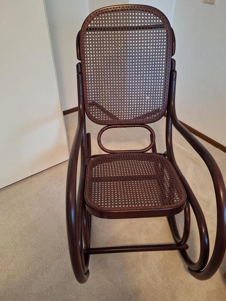 Schommelstoel, Huis en Inrichting, Stoelen, Gebruikt, Eén, Hout, Riet of Rotan, Overige kleuren, Ophalen