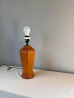 Vintage pine wood tafellamp jaren70 design h34cm, Ophalen of Verzenden, Minder dan 50 cm, Hout, Vintage jaren70 design japandi
