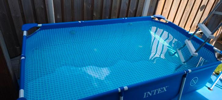 Mooie buitenzwembad - zeer compleet, Tuin en Terras, Zwembaden, Zo goed als nieuw, Opzetzwembad, Minder dan 80 cm, 200 tot 400 cm