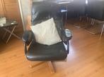 Draaifauteuil, Huis en Inrichting, Ophalen, Gebruikt, Minder dan 75 cm, Leer