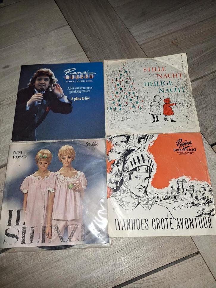 4 Vinyl Singles: Froger, Rosso, Stille Nacht, Ivanhoe, Cd's en Dvd's, Vinyl Singles, Gebruikt, Single, Pop, 7 inch, Ophalen of Verzenden