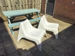 Set van 2 designer tuinstoelen, Tuin en Terras, Ophalen, Zo goed als nieuw, Kunststof, Stapelbaar