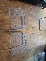 2x ZGAN IKEA Tobias eetkamerstoel chroom doorzichtig, Ophalen of Verzenden, Zo goed als nieuw