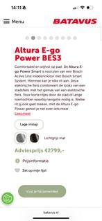 Batavus Altura E-go Power Sport BES3, Batavus, Ophalen of Verzenden, Zo goed als nieuw, 51 tot 55 cm