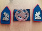 Kraagspiegels en baretembleem: Huzaren van Prins Alexander, Verzamelen, Ophalen of Verzenden, Landmacht, Nederland, Embleem of Badge