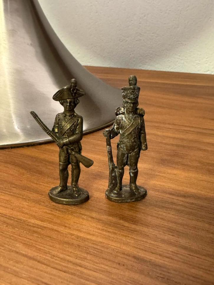 Vintage koperen napoleontische franse soldaatjes, Antiek en Kunst, Antiek | Speelgoed, Ophalen of Verzenden