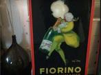OUD RECLAME OP GLAS JAREN 60, Ophalen, Gebruikt, Reclamebord