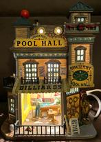 Lemax oa : Pete's Pool Hall Kersthuisjeslicht/ Biljarten !, Diversen, Kerst, Ophalen, Gebruikt