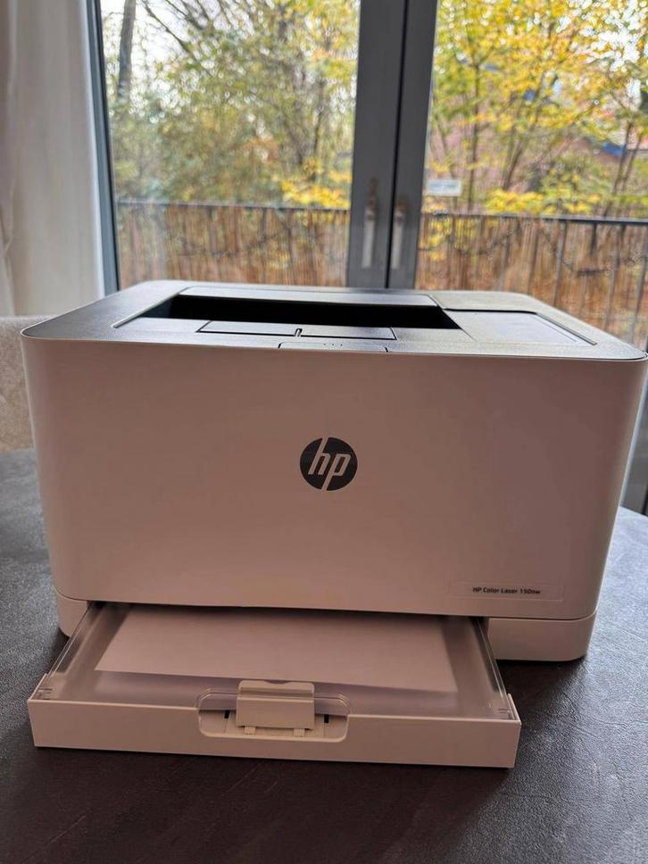 HP Printer Color Laser 150nw + 3 Nieuw Cartridges + Garantie, Computers en Software, Printers, Zo goed als nieuw, Printer, Laserprinter
