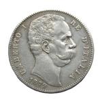 ** ** 1879-R - Italy - 5 Lire Umberto 1 -- ZILVER **, Verzenden, Italië, Losse munt, Zilver