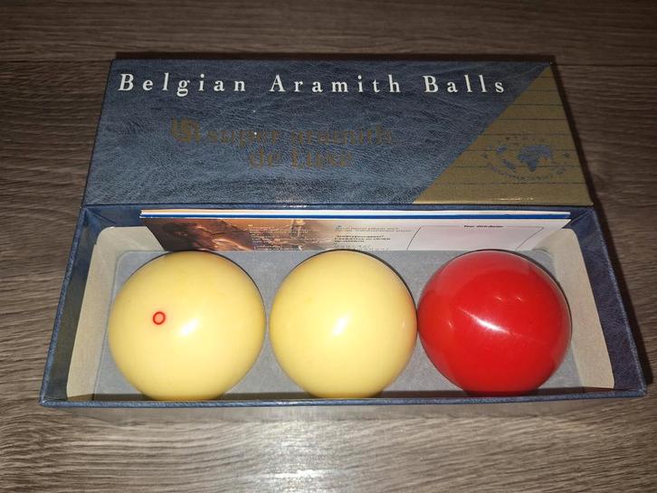 Aramith Carambole Ballen Set - Nieuwstaat, Sport en Fitness, Biljarten en Poolen, Zo goed als nieuw, Keu of Ballen, Ophalen of Verzenden