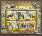 OLIFANTEN-ELEPHANTS = Mooi bl. v SIERRA LEONE-3010-15, Verzenden, Postfris, Dier of Natuur