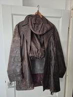 antiek vintage leren motorpak met helm Gelmok jaren 50, Ophalen of Verzenden, Tweedehands