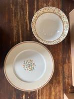 Koffietijd servies, bord + schaal, Huis en Inrichting, Keuken | Servies, Ophalen of Verzenden, Zo goed als nieuw, Bord(en), Overige stijlen