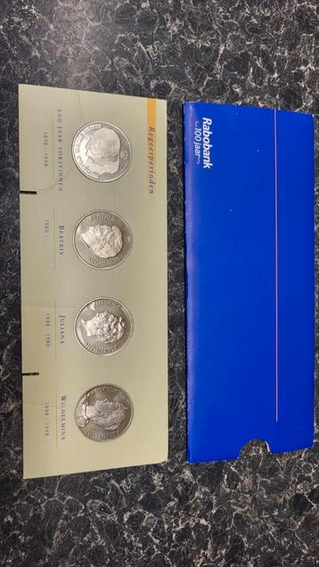 Rabobank 100 Jaar Zilveren Munten als nieuw beschikbaar voor biedingen