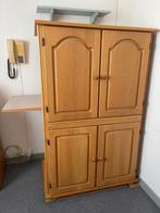 Te koop houten computer/tv kast, Huis en Inrichting, Kasten | Computermeubels, Ophalen, Zo goed als nieuw, 70 tot 120 cm