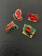 Coca Cola  - 4 Coca Cola pin speldjes musica muziek, Verzamelen, Ophalen of Verzenden, Zo goed als nieuw, Merk, Speldje of Pin