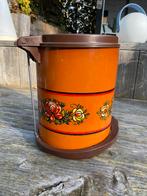 Vintage Oranje Pedaalemmer, Ophalen, Huis en Inrichting