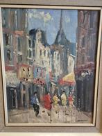 J. Kelderman 'Paris bij Montmatre', Antiek en Kunst, Kunst | Schilderijen | Klassiek, Ophalen