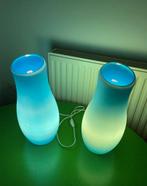 Ikea Mylonit 2x blauw 41 cm, Ophalen, Blauw, Minder dan 50 cm, Glas