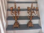 Antieke Franse kandelaars, Ophalen of Verzenden, Koper of Brons