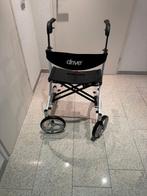 Moderne rollater, wit met zwarte accenten, Ophalen, Opvouwbaar, Zo goed als nieuw