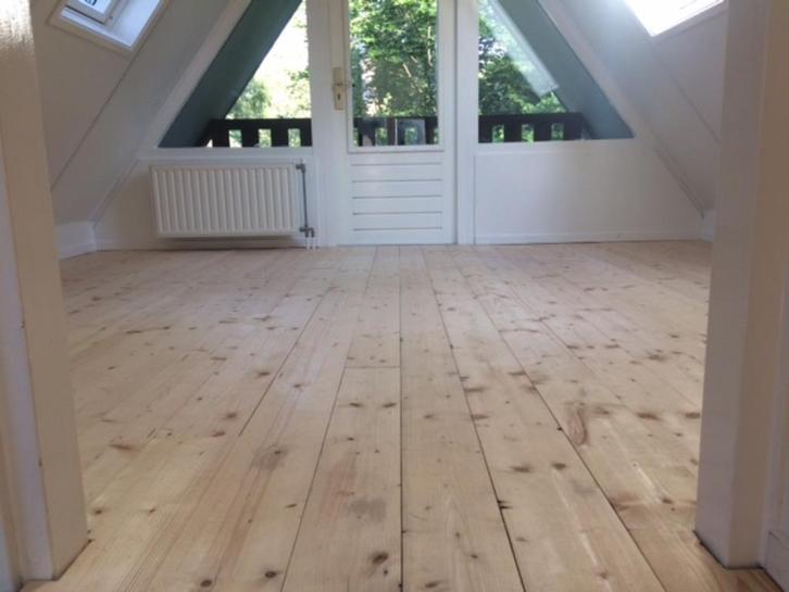 Vuren vloerdelen tot 20cm breed 18mm dikte uit sloopbalken, Doe-het-zelf en Verbouw, Hout en Planken, Gebruikt, Plank, Vuren, 300 cm of meer