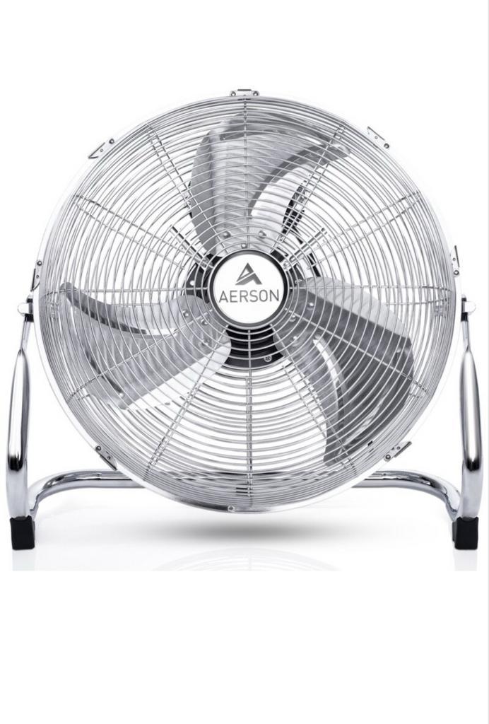 Chroom Vloerventilator - Krachtige Koeling!, Witgoed en Apparatuur, Ventilatoren, Nieuw, Vloerventilator, Ophalen of Verzenden