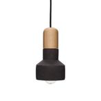 Hübsch hanglamp zwart beton en hout, Huis en Inrichting, Ophalen of Verzenden, Nieuw, Minder dan 50 cm