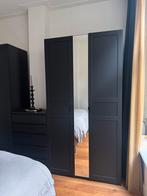 Ikea PAX kast, zwart, 1,25m breed, ZGAN, Ophalen, 100 tot 150 cm, 200 cm of meer, Zo goed als nieuw