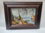 Antiek grote schilderij, Antiek en Kunst, Kunst | Schilderijen | Klassiek, Ophalen of Verzenden