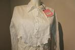Blumarine blouse crop top bloemen sier stiksel mt IT 44, Verzenden, Wit, Nieuw, Blumarine