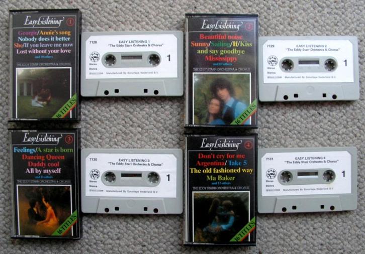 The Eddy Starr Orchestra & Chorus – Easy Listening 1 t/m 4, Cd's en Dvd's, Cassettebandjes, Zo goed als nieuw, Origineel, 2 t/m 25 bandjes