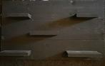 Zwarte wandbord steigerhout, Huis en Inrichting, Ophalen