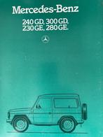 Folder van Mercedes-Benz 240GD, 300GD, 230GE, 280GE, 11-1983, Boeken, Auto's | Folders en Tijdschriften, Ophalen of Verzenden