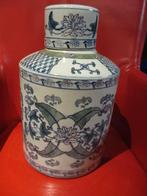 Zeer grote Gemberpot oud chinees porcelein met deksel 36cm, Antiek en Kunst, Antiek | Porselein, Ophalen of Verzenden