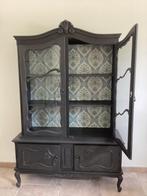 Queen Ann Brocante vitrinekast, Ophalen, Gebruikt, 100 tot 150 cm, Glas