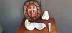 vintage schilderij - kruis maria beelden religie godsdienst, Verzamelen, Religie, Overige typen, Gebruikt, Christendom | Katholiek