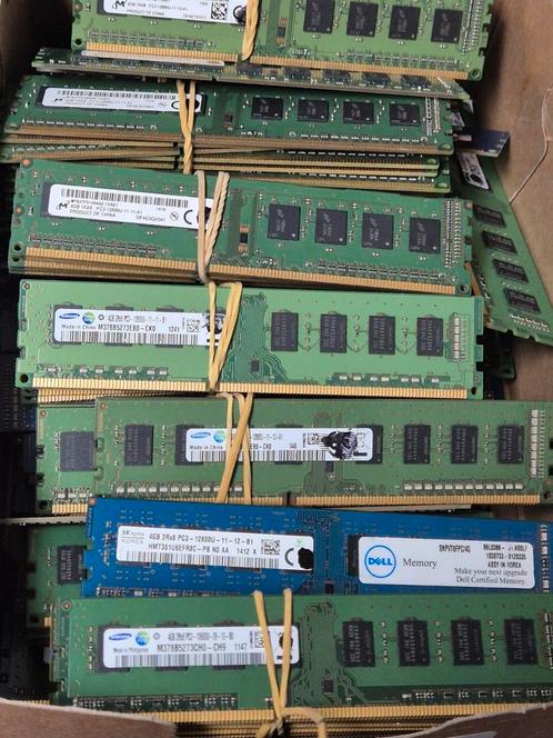 Grote partij 4GB DDR3/DDR3L 12800u desktop geheugen, Computers en Software, RAM geheugen, Gebruikt, Desktop, 4 GB, DDR3, Verzenden