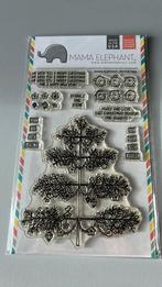 Mama Elephant - Festive Tree, Hobby en Vrije tijd, Stempelen, Ophalen of Verzenden, Gebruikt, Clearstamp