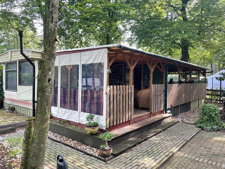 Volledig opgeknapte stacaravan op Camping de Stepelerven, Caravans en Kamperen, Stacaravans, tot en met 5, Ophalen