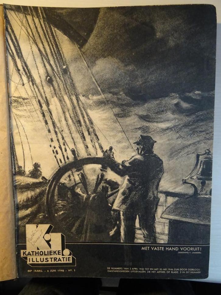 Oude gebonden boeken van "Katholieke Ilustratie", Boeken, Tijdschriften en Kranten, Gelezen, Overige typen, Ophalen of Verzenden