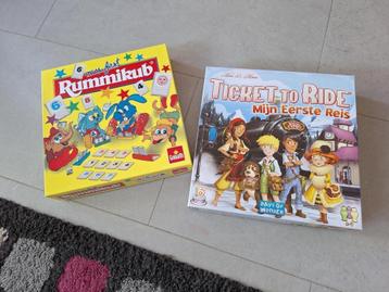 bordspel kind - Ticket to Ride en my first Rummikub beschikbaar voor biedingen