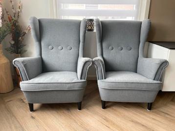 2 x STRANDMON Kinderfauteuil, grijs beschikbaar voor biedingen