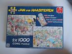 Combidoos Jan van Haasteren, Hobby en Vrije tijd, Denksport en Puzzels, Ophalen of Verzenden, 500 t/m 1500 stukjes, Zo goed als nieuw