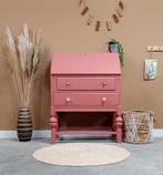 Vintage unieke kinderbureau meidenbureau knutselplek rose, Kinderen en Baby's, Kinderkamer | Commodes en Kasten, 105 cm of meer