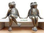 173 *Bronzen kikkers verliefd (Boven €75 geen verzendkosten, Ophalen of Verzenden, Nieuw, Overige materialen, Dierenbeeld